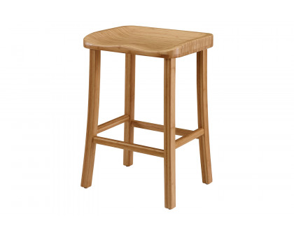 Greenington Tulip Counter Height Stool Set of 2 - Caramelized, Bamboo