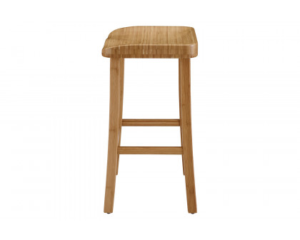 Greenington Tulip Counter Height Stool Set of 2 - Caramelized, Bamboo