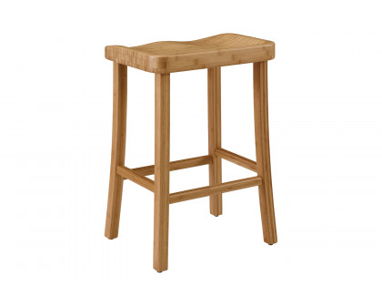 Greenington Tulip Counter Height Stool Set of 2 - Caramelized, Bamboo