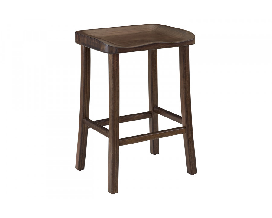 Greenington Tulip Counter Height Stool Set of 2 - Black Walnut, Bamboo