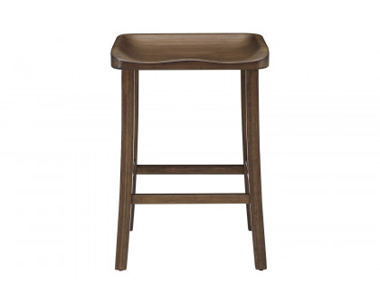 Greenington Tulip Counter Height Stool Set of 2 - Black Walnut, Bamboo