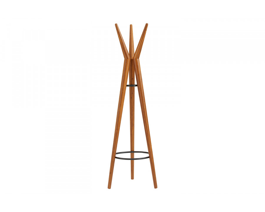 Greenington - Spire Coat Tree in Amber, Solid Moso Bamboo