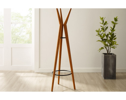 Greenington - Spire Coat Tree in Amber, Solid Moso Bamboo