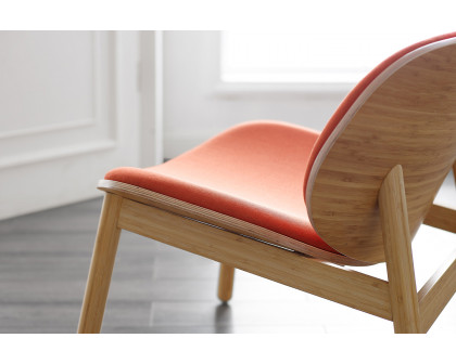 Greenington Danica Lounge Chair - Wheat/Red, Moso Bamboo