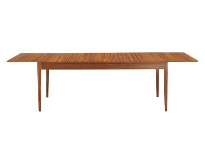 Greenington - Erikka 110" Double-Leaves Extension Dining Table in Amber, Bamboo