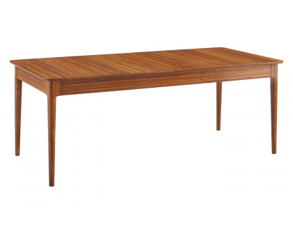 Greenington - Erikka 110" Double-Leaves Extension Dining Table in Amber, Bamboo