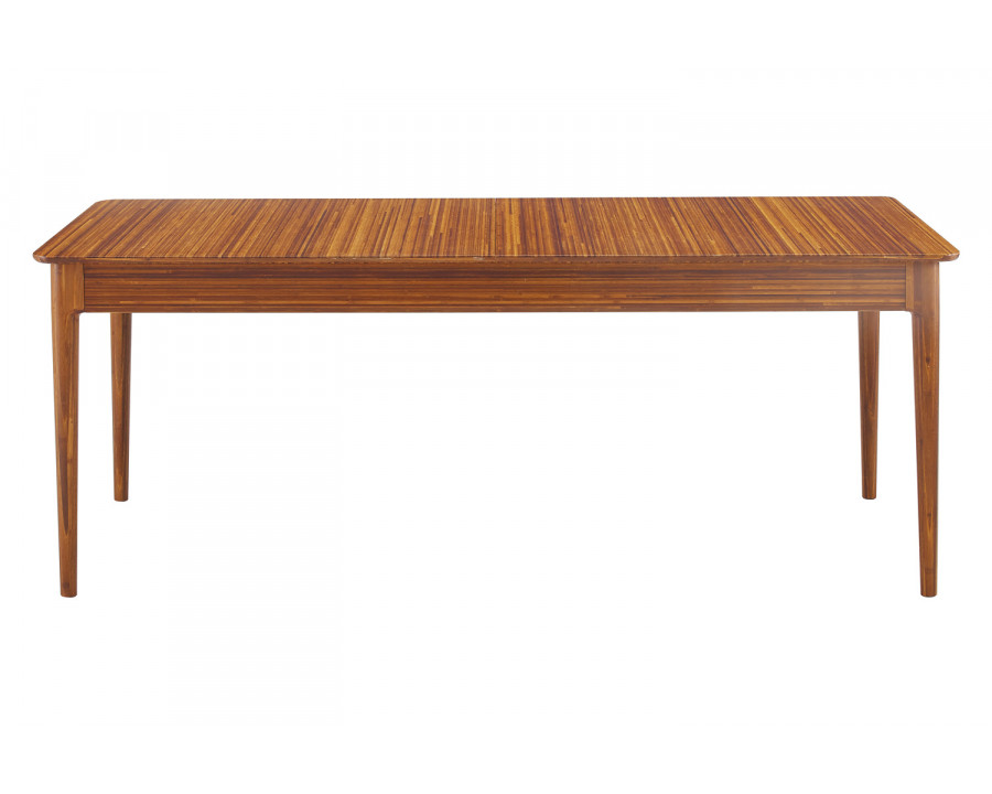 Greenington - Erikka 110" Double-Leaves Extension Dining Table in Amber, Bamboo