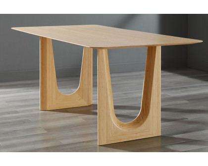 Greenington - Hanna Dining Table in Wheat, Solid Moso Bamboo