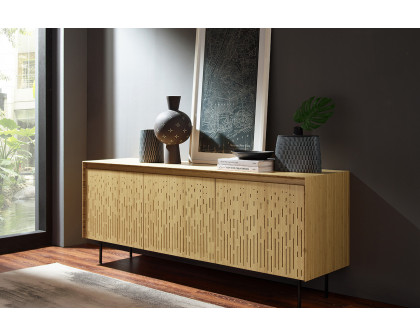 Greenington - Hanna Console Sideboard in Wheat, Solid Moso Bamboo/Metal