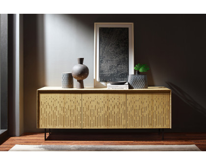 Greenington - Hanna Console Sideboard in Wheat, Solid Moso Bamboo/Metal