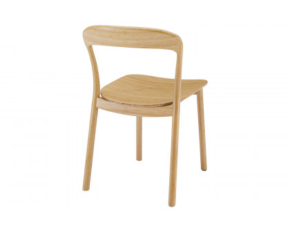 Greenington - Hanna Dining Chair Bamboo Seat Set of 2 in Wheat, Solid Moso Bamboo