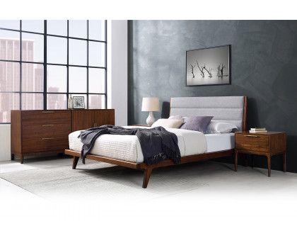 Greenington Mercury Upholstered Platform Bed - Exotic, Queen Size