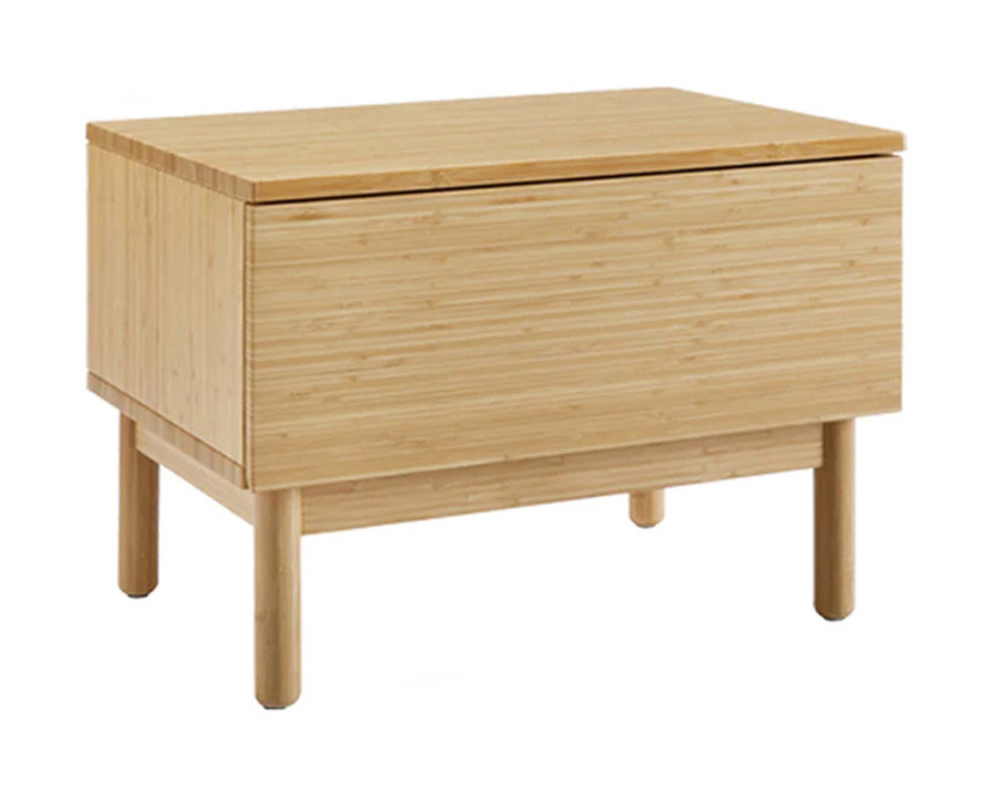 Greenington - Monterey 1 Drawer Nightstand in Wheat, Solid Moso Bamboo