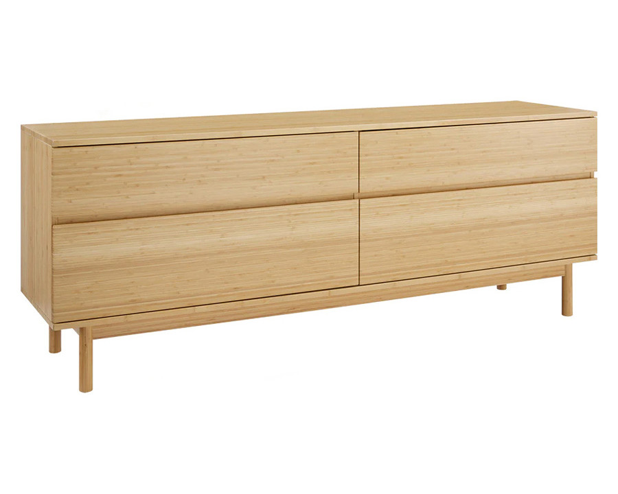 Greenington - Monterey 4 Drawer Double Dresser in Wheat, Solid Moso Bamboo