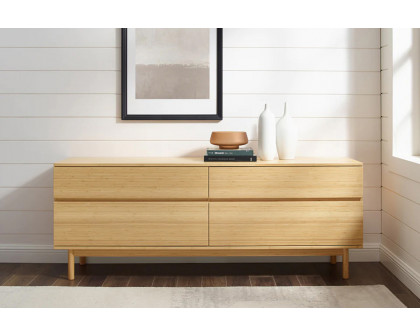 Greenington - Monterey 4 Drawer Double Dresser in Wheat, Solid Moso Bamboo