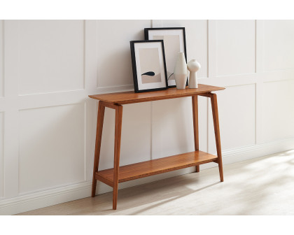 Greenington Antares Console Table - Amber, Solid Moso Bamboo