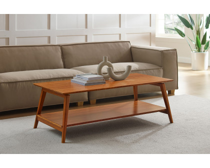 Greenington Antares Coffee Table - Amber, Solid Moso Bamboo