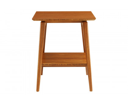 Greenington Antares End Table - Amber, Solid Moso Bamboo