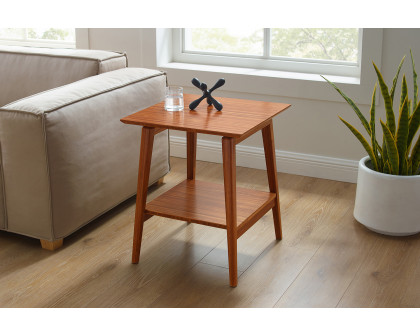 Greenington Antares End Table - Amber, Solid Moso Bamboo