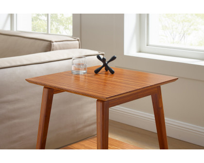 Greenington Antares End Table - Amber, Solid Moso Bamboo