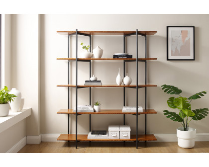 Greenington - Studio Plus Metal Shelf in Amber, Solid Moso Bamboo/Metal