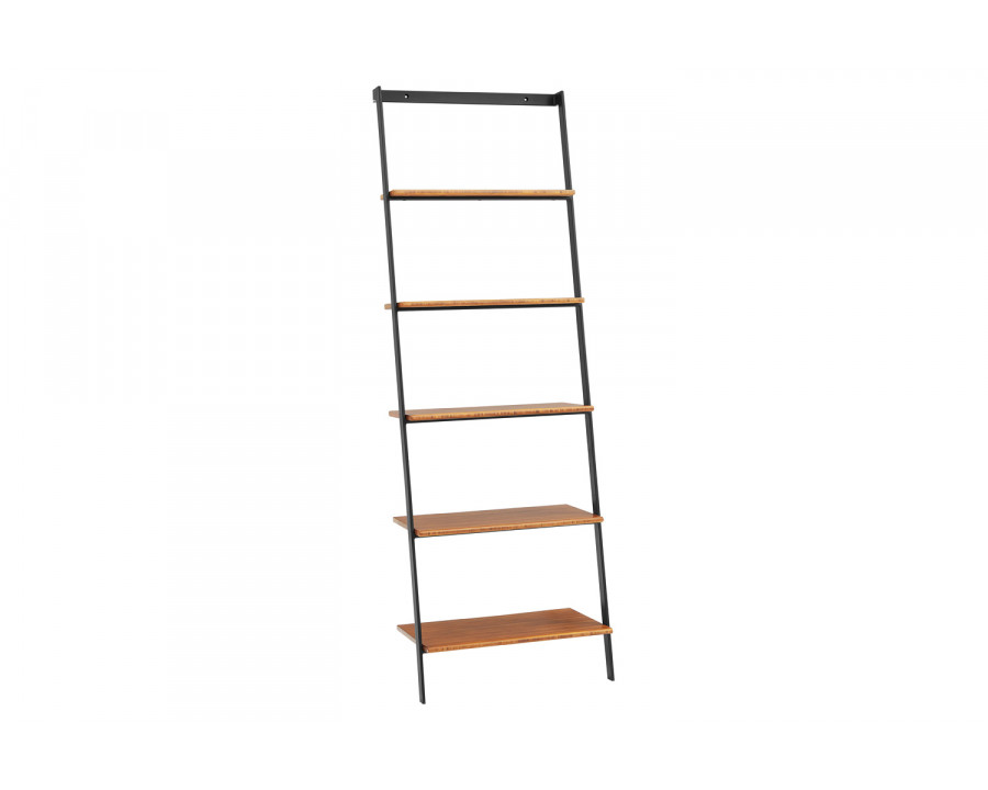 Greenington - Studio Plus Leaning Shelf in Amber, Solid Moso Bamboo/Metal