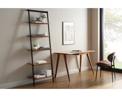 Greenington - Studio Plus Leaning Shelf in Amber, Solid Moso Bamboo/Metal