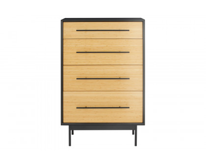 Greenington™ Santa Cruz 4 Drawer High Chest - Wheat, Solid Moso Bamboo