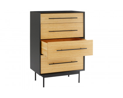 Greenington™ Santa Cruz 4 Drawer High Chest - Wheat, Solid Moso Bamboo