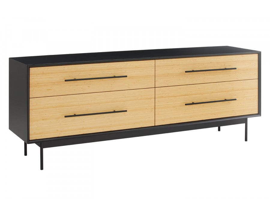 Greenington - Santa Cruz 4 Drawer Double Dresser in Wheat, Solid Moso Bamboo