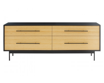 Greenington - Santa Cruz 4 Drawer Double Dresser in Wheat, Solid Moso Bamboo