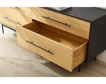 Greenington - Santa Cruz 4 Drawer Double Dresser in Wheat, Solid Moso Bamboo