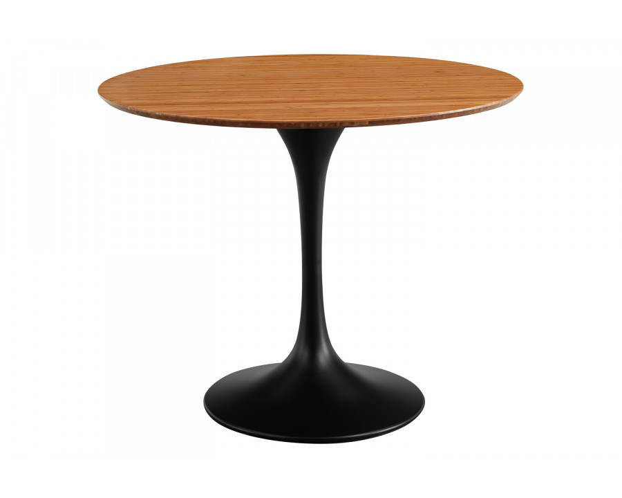 Greenington - Soho 36" Round Table in Amber, Moso Bamboo