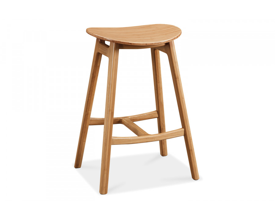 Greenington - Skol Bar Height Stool Set of 2 in Caramelized, Bamboo