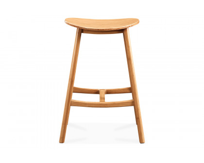 Greenington - Skol Bar Height Stool Set of 2 in Caramelized, Bamboo