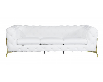 GUF 970 Sofa - White, Genuine Italian Leather