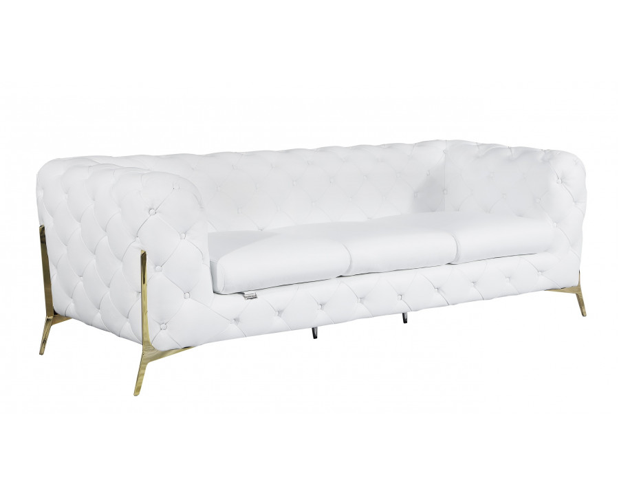 GUF 970 Sofa - White, Genuine Italian Leather