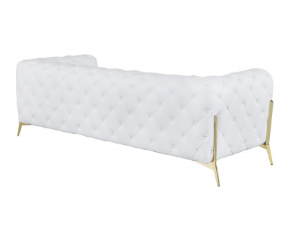 GUF 970 Sofa - White, Genuine Italian Leather