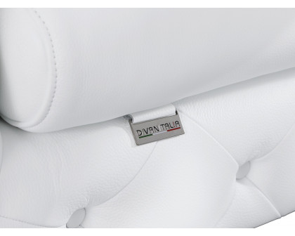 GUF 970 Sofa - White, Genuine Italian Leather