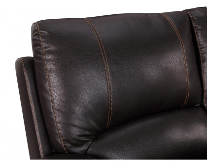 GUF™ 9345 Loveseat - Brown, Leather Air/Match