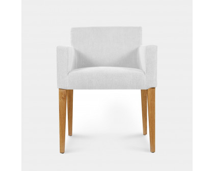 Harbour Altitude Dining Chair - Oak Brown, Boucle Ivory