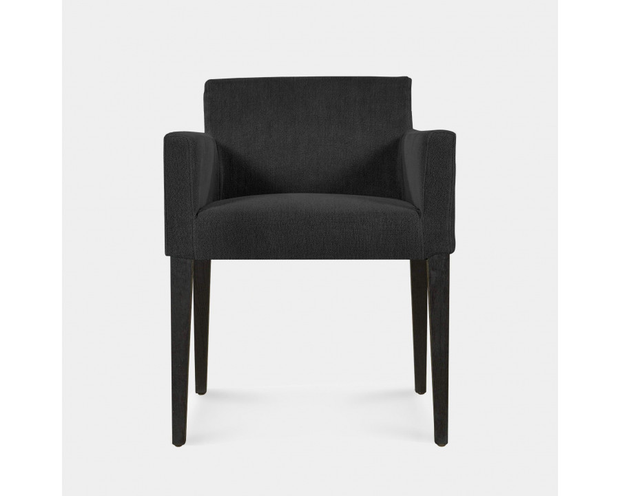 Harbour Altitude Dining Chair - Oak Natural, Harbour Belgian Linen Black