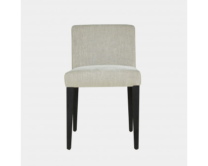 Harbour Altitude Armless Dining Chair - Oak Brown, Boucle Ivory