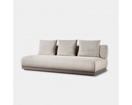 Harbour Amalfi 3 Seat Armless Sofa - Aluminum Asteroid, Copacabana Midnight