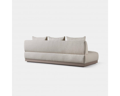 Harbour Amalfi 3 Seat Armless Sofa - Aluminum Asteroid, Copacabana Sand