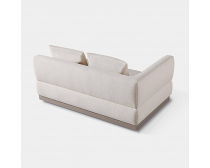 Harbour Amalfi 2 Seat 1 Arm Left - Aluminum Asteroid, Riviera Ivory