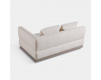 Harbour Amalfi 2 Seat 1 Arm Right - Aluminum Asteroid, Riviera Ivory