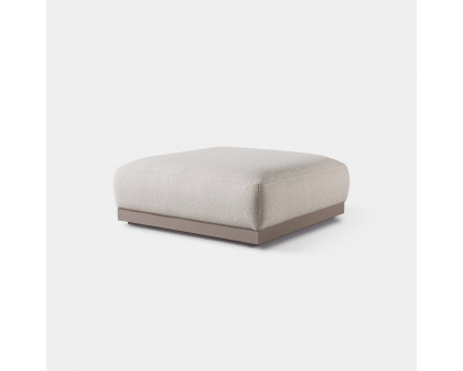 Harbour Amalfi Ottoman - Aluminum Asteroid, Copacabana Sand