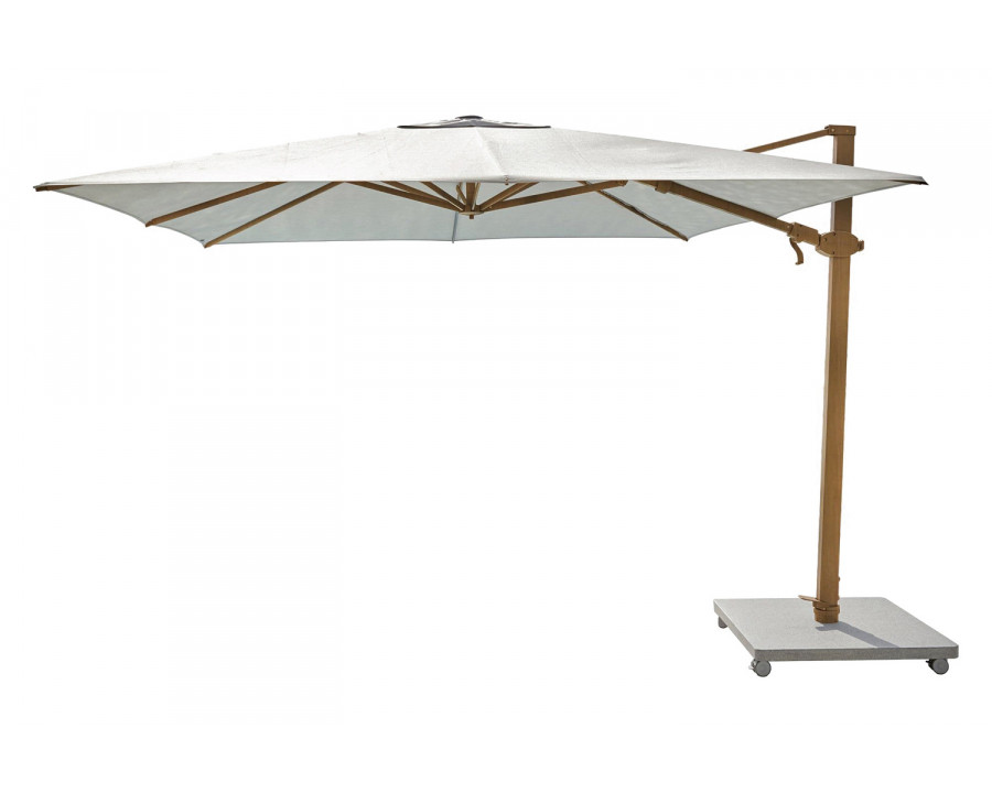 Harbour Antego Cantilever Umbrella Stone Base Sold Separately - Aluminum Teak