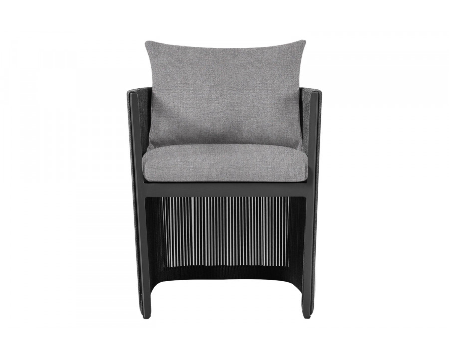 Harbour Antigua Dining Chair - Aluminum Asteroid, Cast Slate